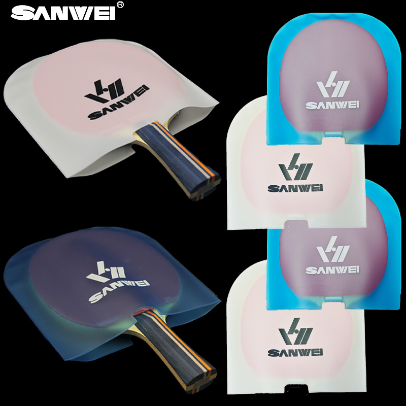Table Tennis Gun - SANWEI Double-Sided Racchetta Da Tennis Da
