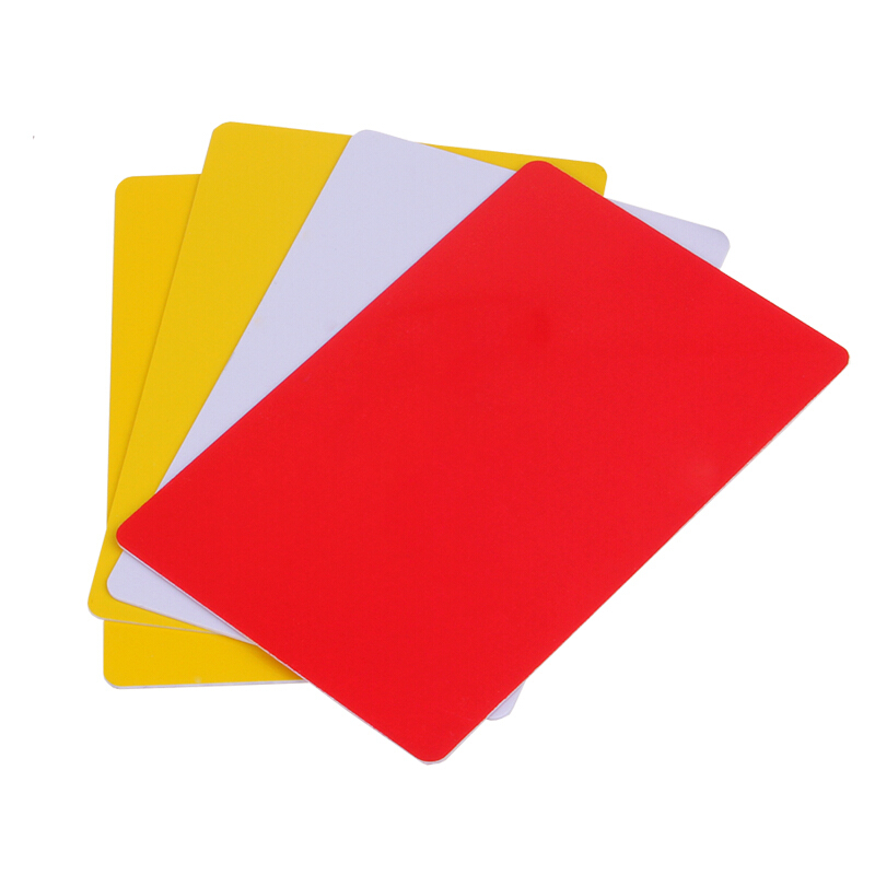 Table Tennis Yellow Card - DHS standard arbitro set di carte