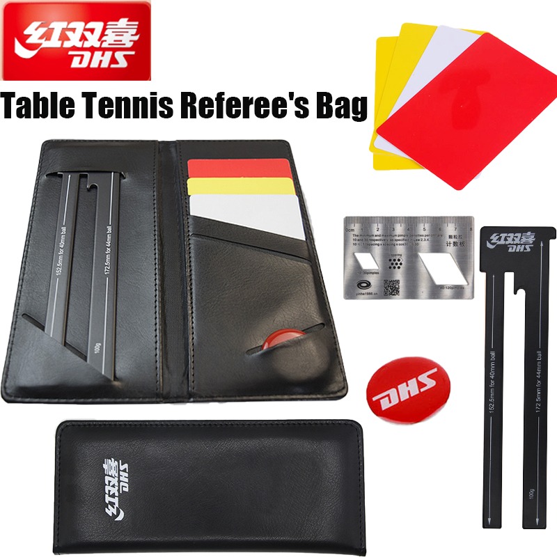DHS Borsa per arbitro da compe - Table Tennis Yellow Card recensione e prezzo