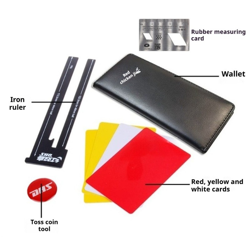 DHS Borsa per arbitro da compe - Table Tennis Yellow Card recensione e prezzo